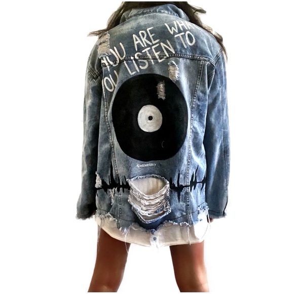 Wren + Glory Jackets & Blazers - WREN + GLORY • With the Band Denim Jacket